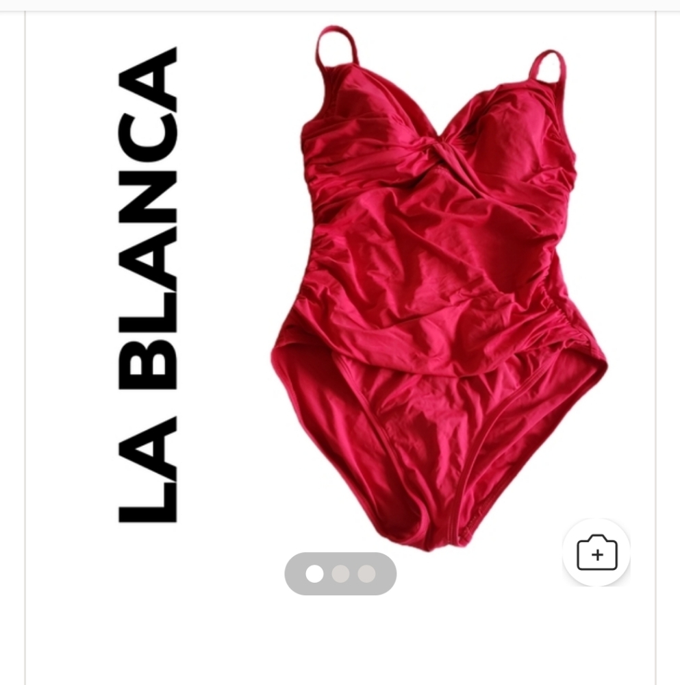 La Blanca Bold Red One-Piece Swimsuit
